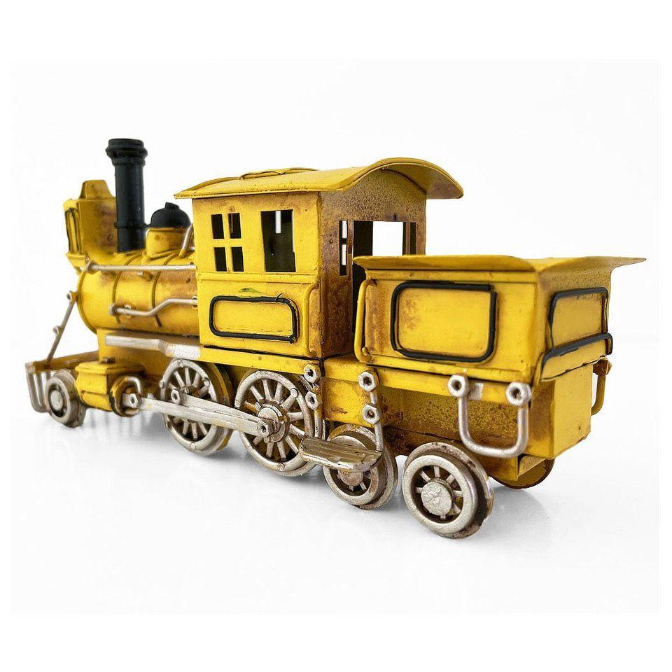 Locomotora A Escala, Tren Colección Decoración Vintage Metal-3