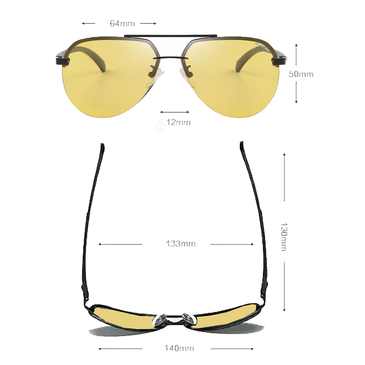 Lentes Visión Nocturna Anteojos Manejar Noche Gafas-6