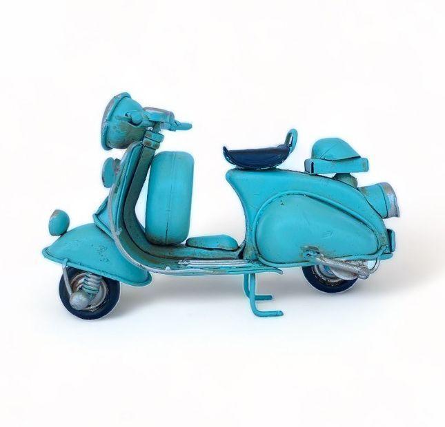 Moto Vespa A Escala, Colección Decoración Vintage En Fierro S-2