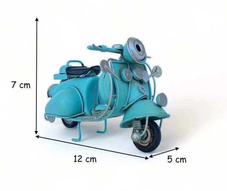 Moto Vespa A Escala, Colección Decoración Vintage En Fierro S-4