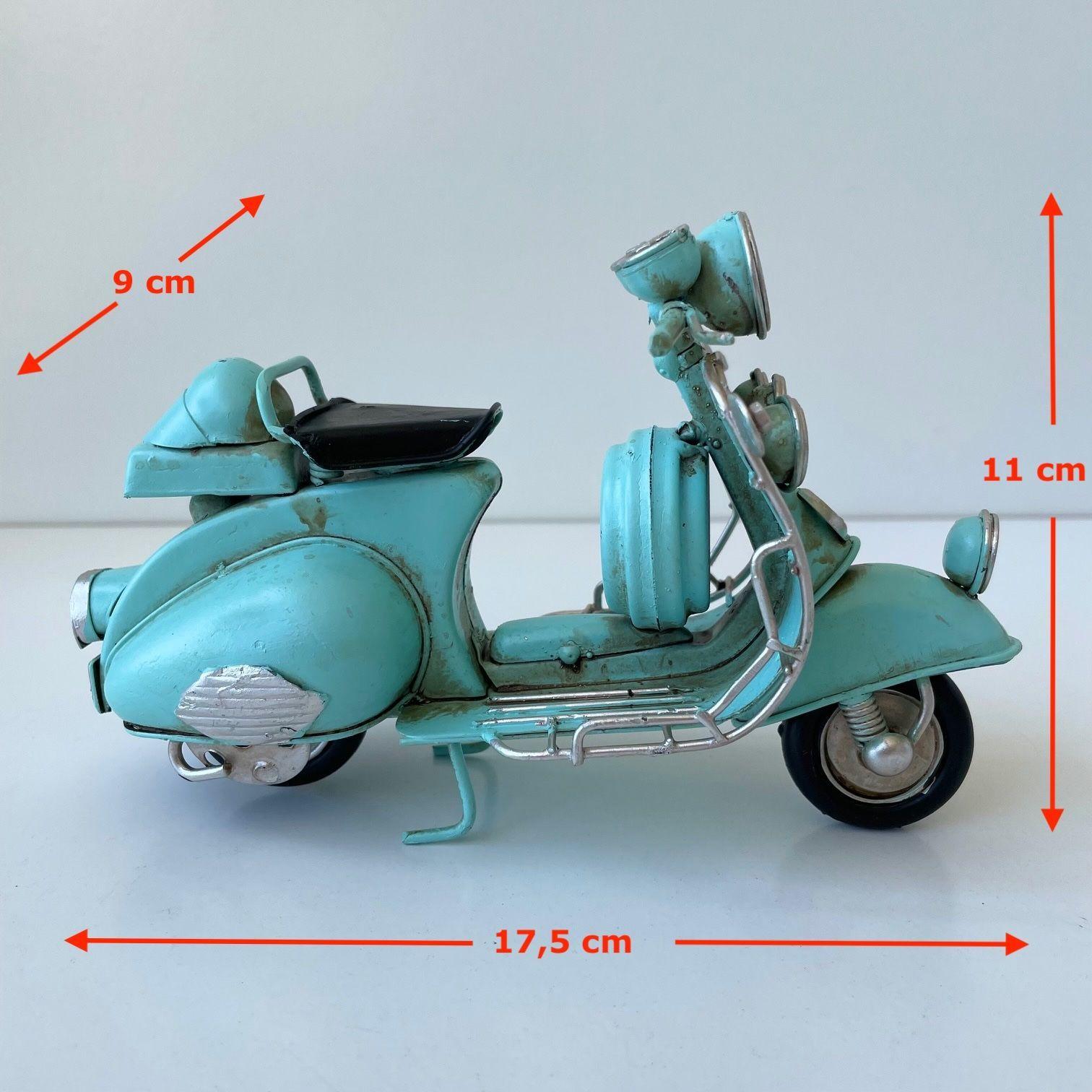Moto Vespa A Escala, Colección Decoración Vintage En Fierro S-5