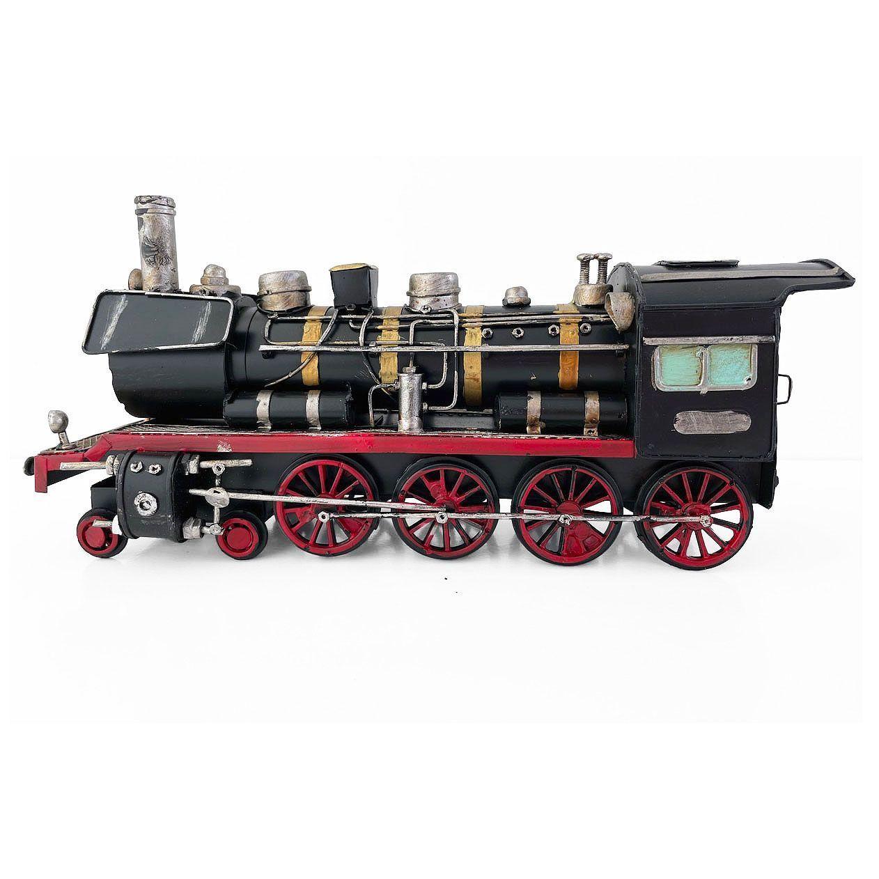 Locomotora Tren A Escala, Colección Decoración Vintage Metal-2