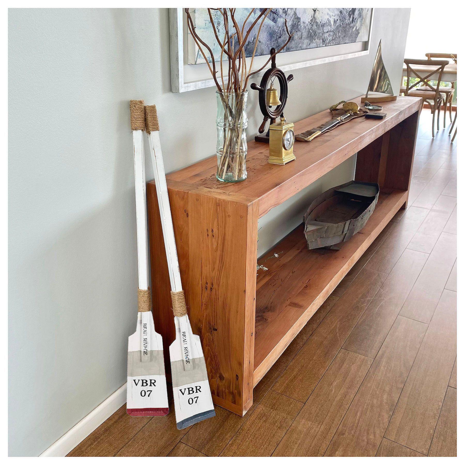 Remo Decorativo Madera, Decoración Náutica Marina, Montreal-5