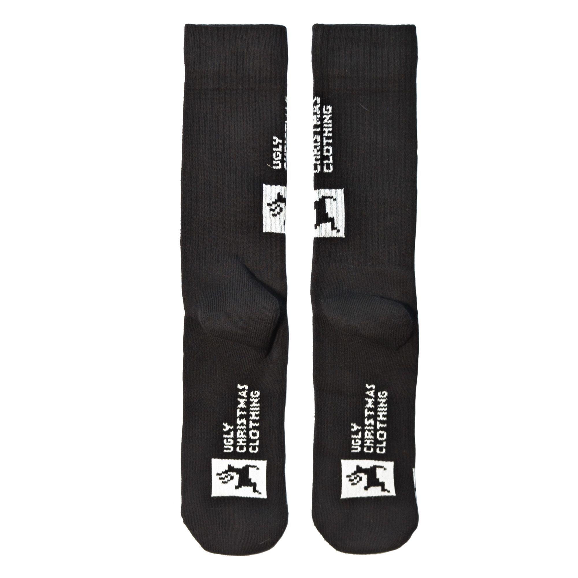 Crew Socks Black Lewis-3