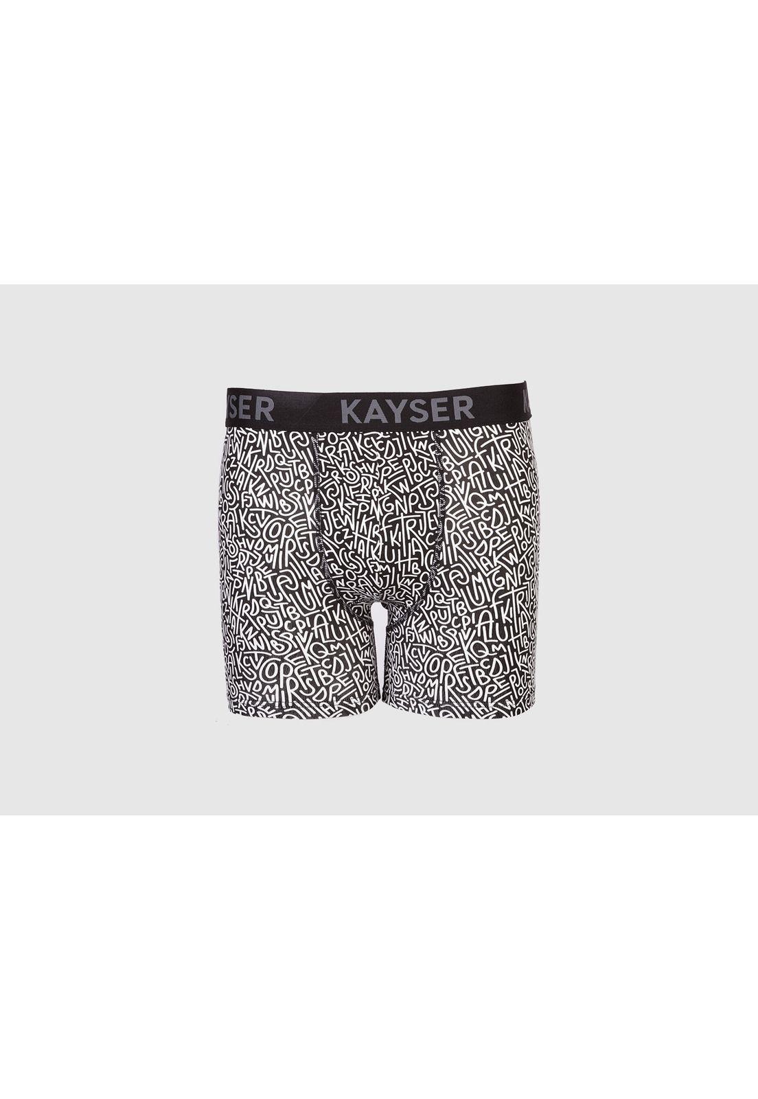 Pack 3xboxer largo algodón P393254-NEG Kayser-2