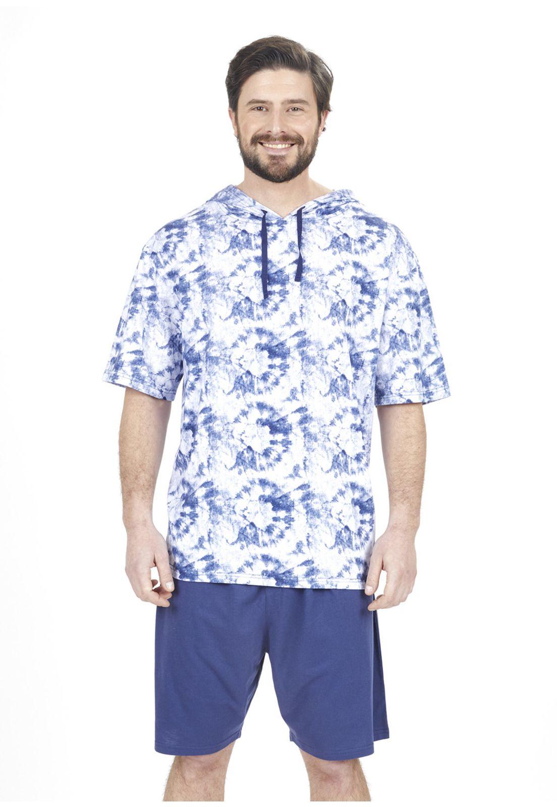 Pijama Short algodon 77.704-AZU Kayser-0