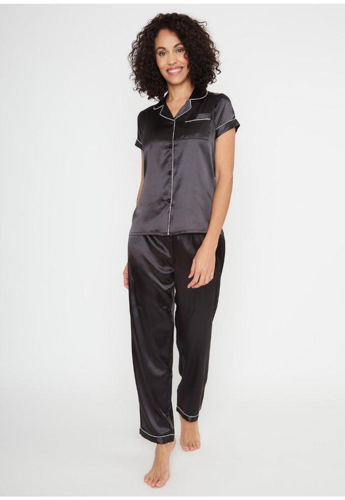 Pijama mujer satin KAYSER 70.1120-NEG-0