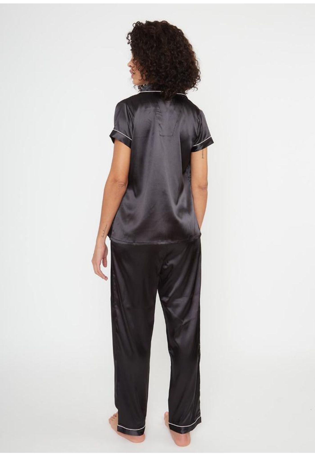 Pijama mujer satin KAYSER 70.1120-NEG-1