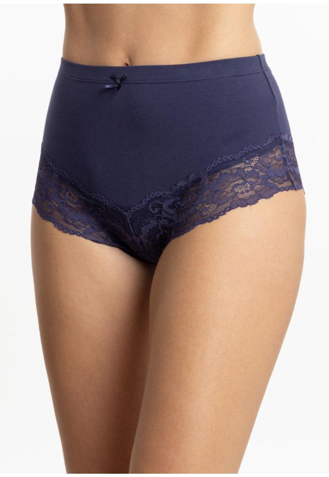 Pack 3 Pantaletas Tiro Alto Algodón Mujer Kayser P3145053-AZU5-3