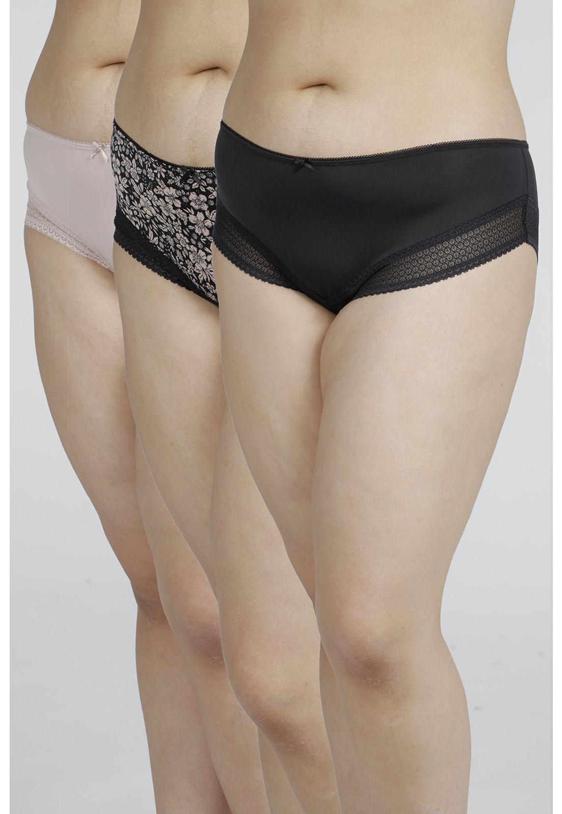 Pack 3 x calzon pantaleta microfibra P314024-NEG2 Kayser-0