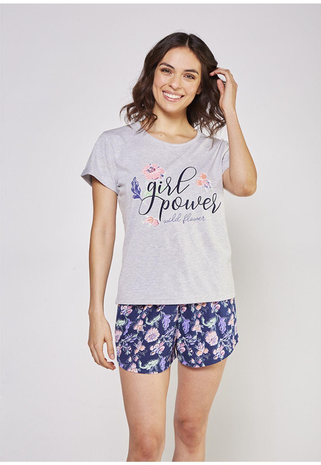 Pijama short algodón 70.844-GRI kayser-0