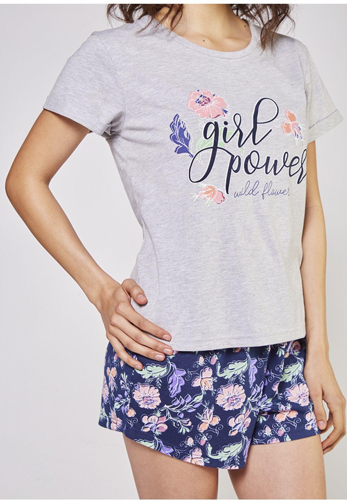 Pijama short algodón 70.844-GRI kayser-2