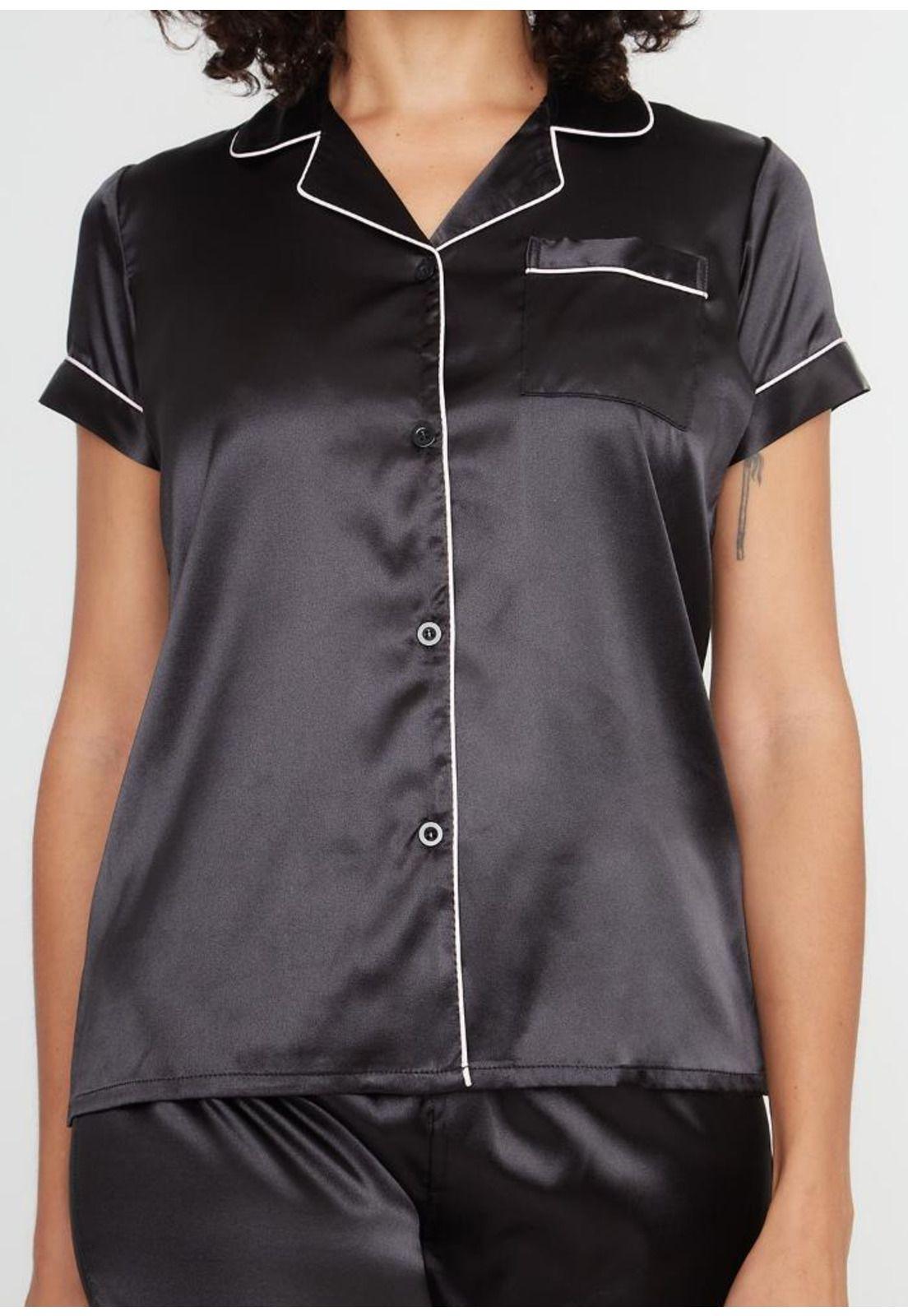 Pijama mujer satin KAYSER 70.1121-NEG-2