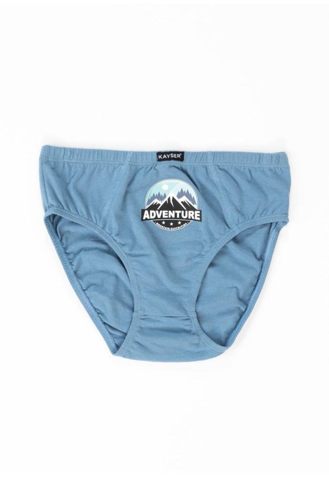Pack 5x slip midi algodón P595041M-AZU Kayser-3