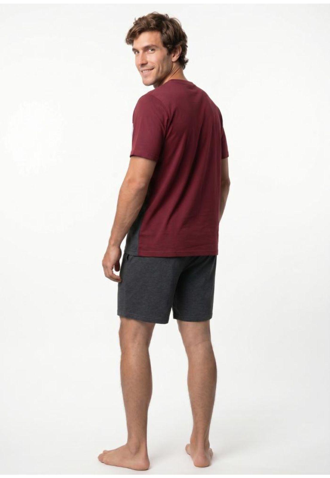 Pijama Hombre Verano  2 piezas  Algodón Kayser  770825-GRI-1