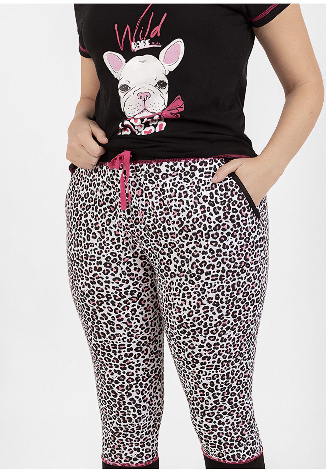 Pijama Capri algodón 70.905-NEG Kayser-2