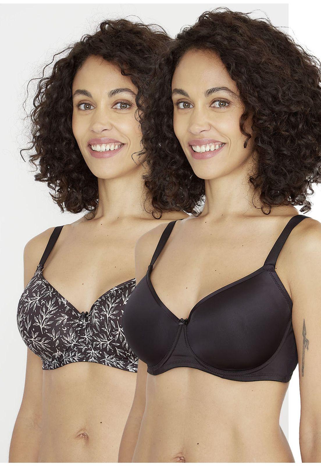 Pack 2 x sosten microfibra P250.024W-NEGD Kayser-0