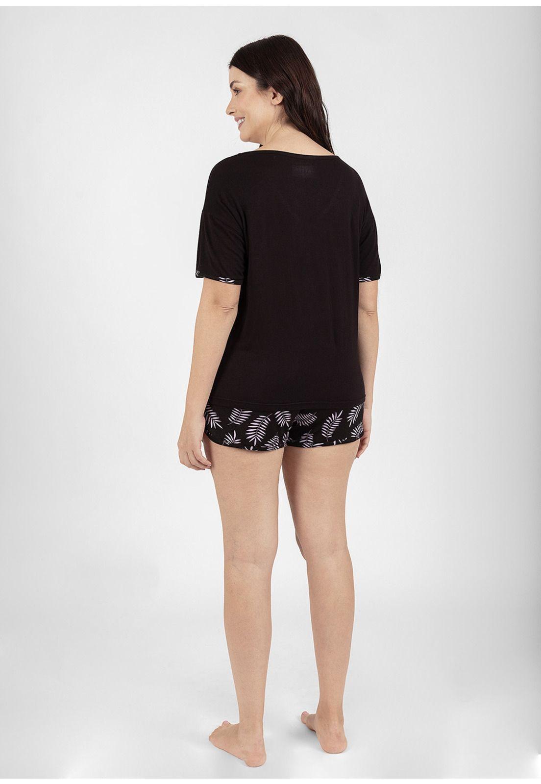 Pijama short viscosa 70.935-NEG Kayser-1