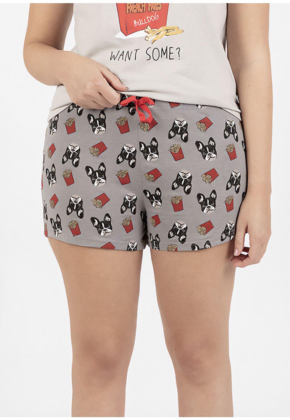 Pijama short algodón 70.16W-GRI Kayser-2