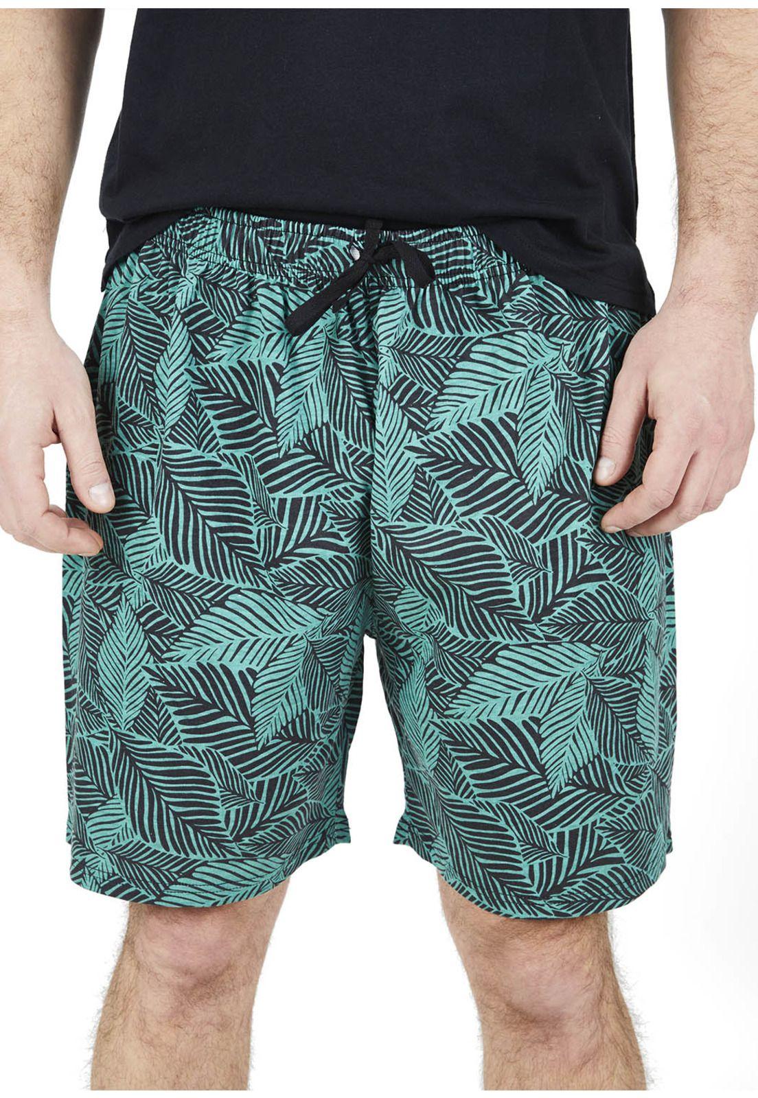 Pijama Short algodon 77.700-NEG Kayser-2