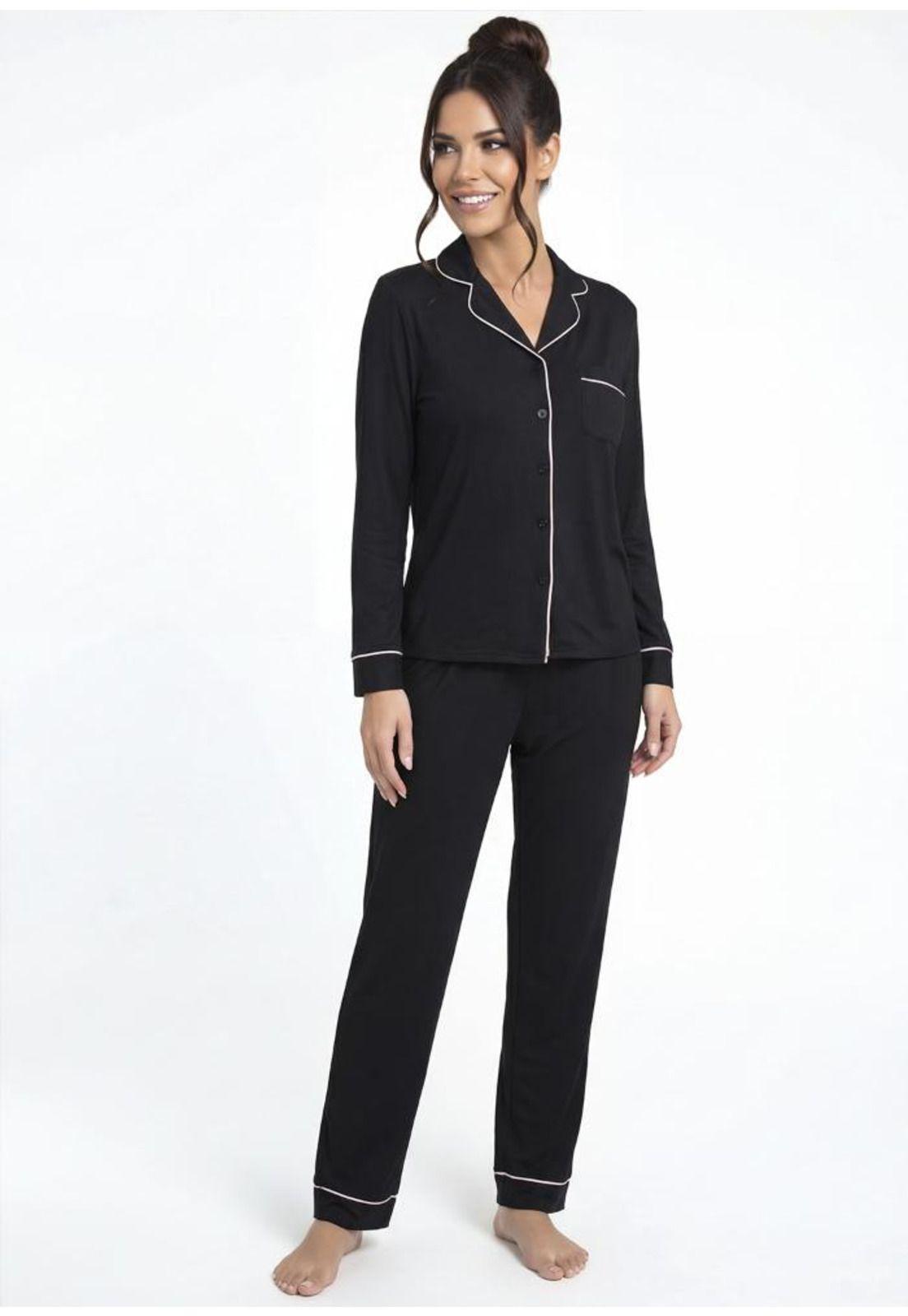 Pijama de mujer Super Soft  60.1607M-NEG-0