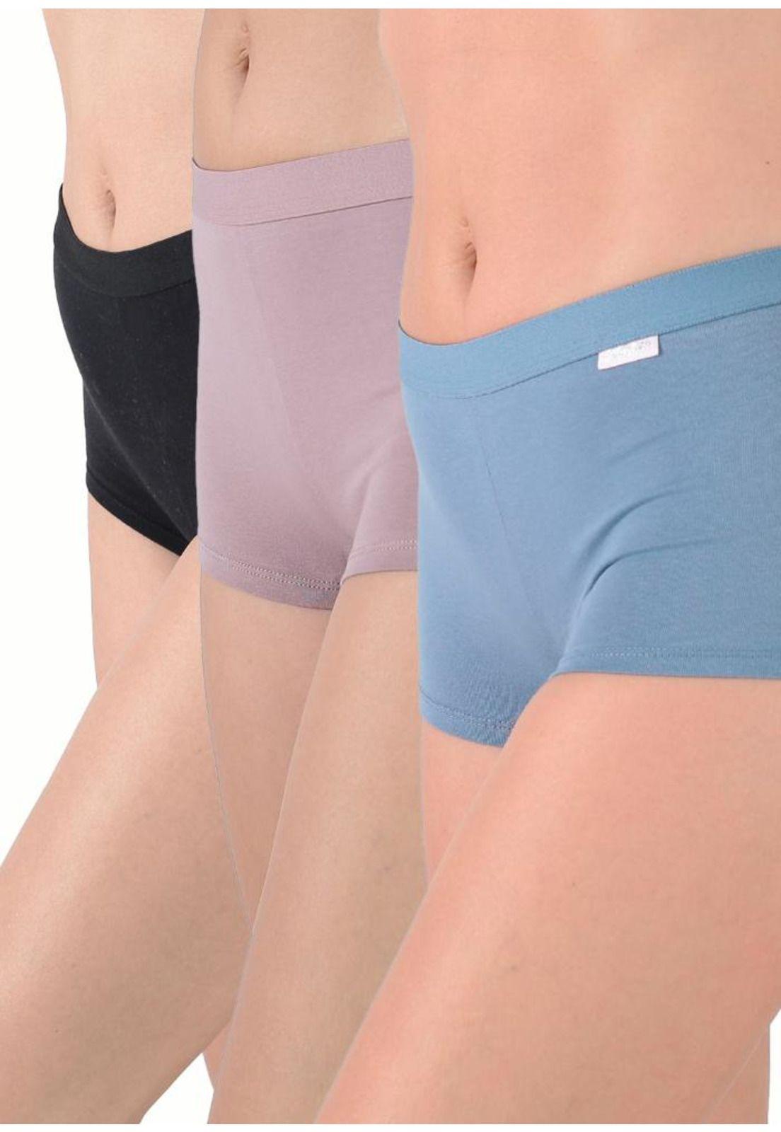 Pack 3x Pantaletas Algodón P314.011-AZU1 Kayser-0