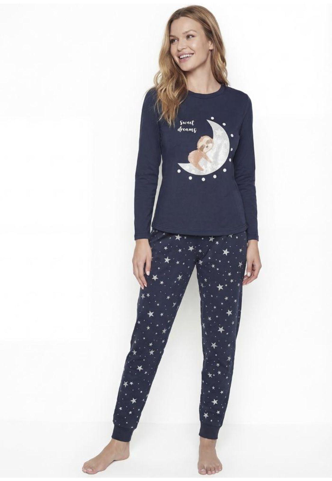 Pijama de mujer Algodón 60.1604M-AZU-0