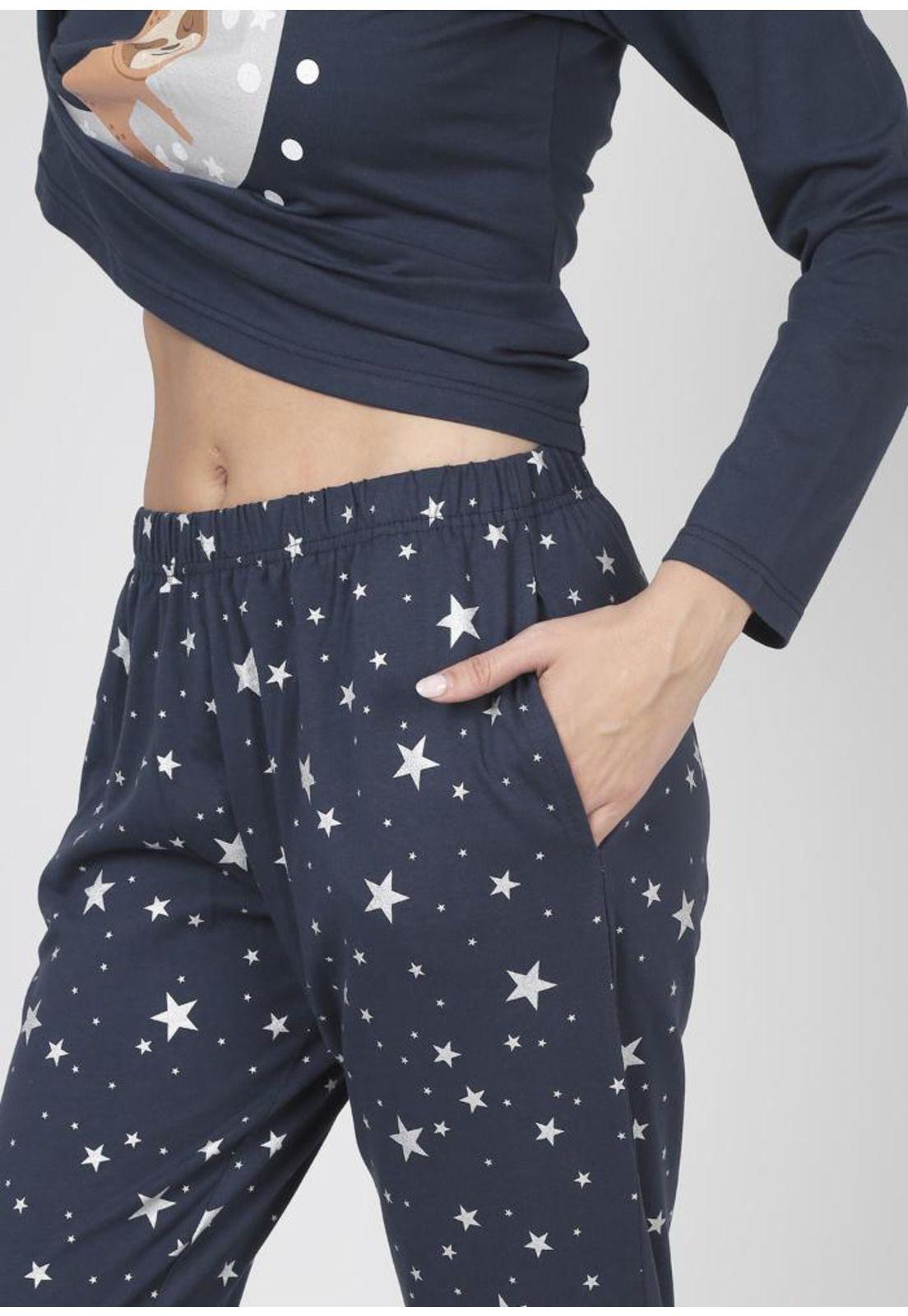 Pijama de mujer Algodón 60.1604M-AZU-2