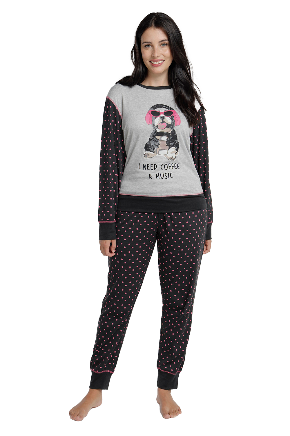 Pijama Mujer Algodón Largo Kayser-0