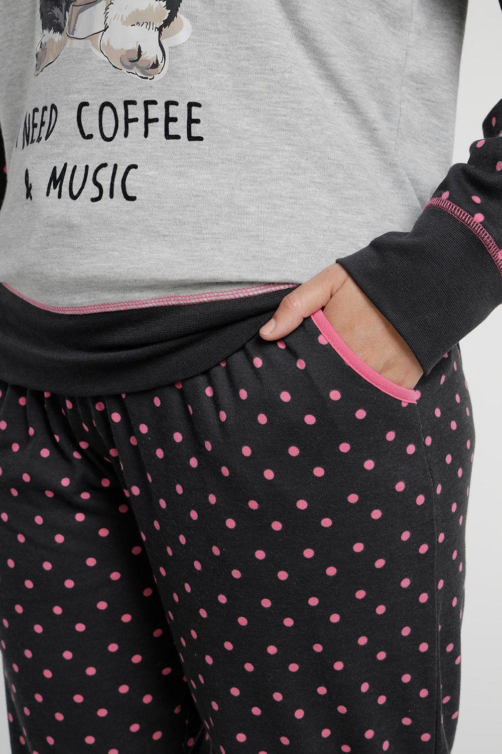 Pijama Mujer Algodón Largo Kayser-2