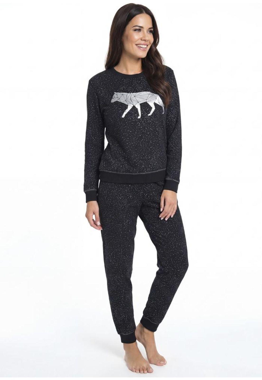 Pijama de mujer Algodón 60.1601M-NEG-0