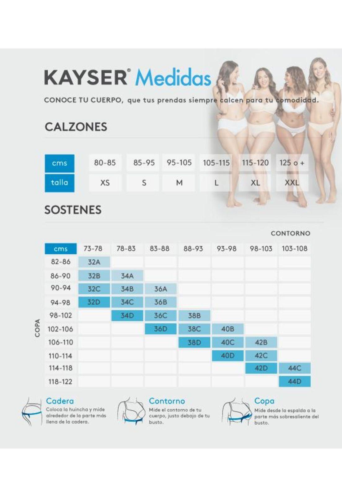 Pack 2x sosten microfibra P250.506-BLAB Kayser-3