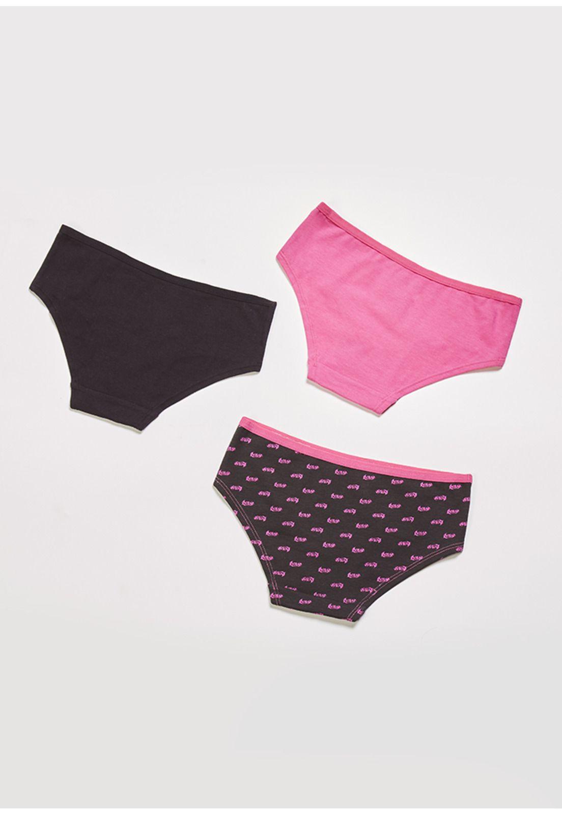 Tripack Pantaleta Juvenil Mujer Algodón Fucsia Kayser P3157000-1