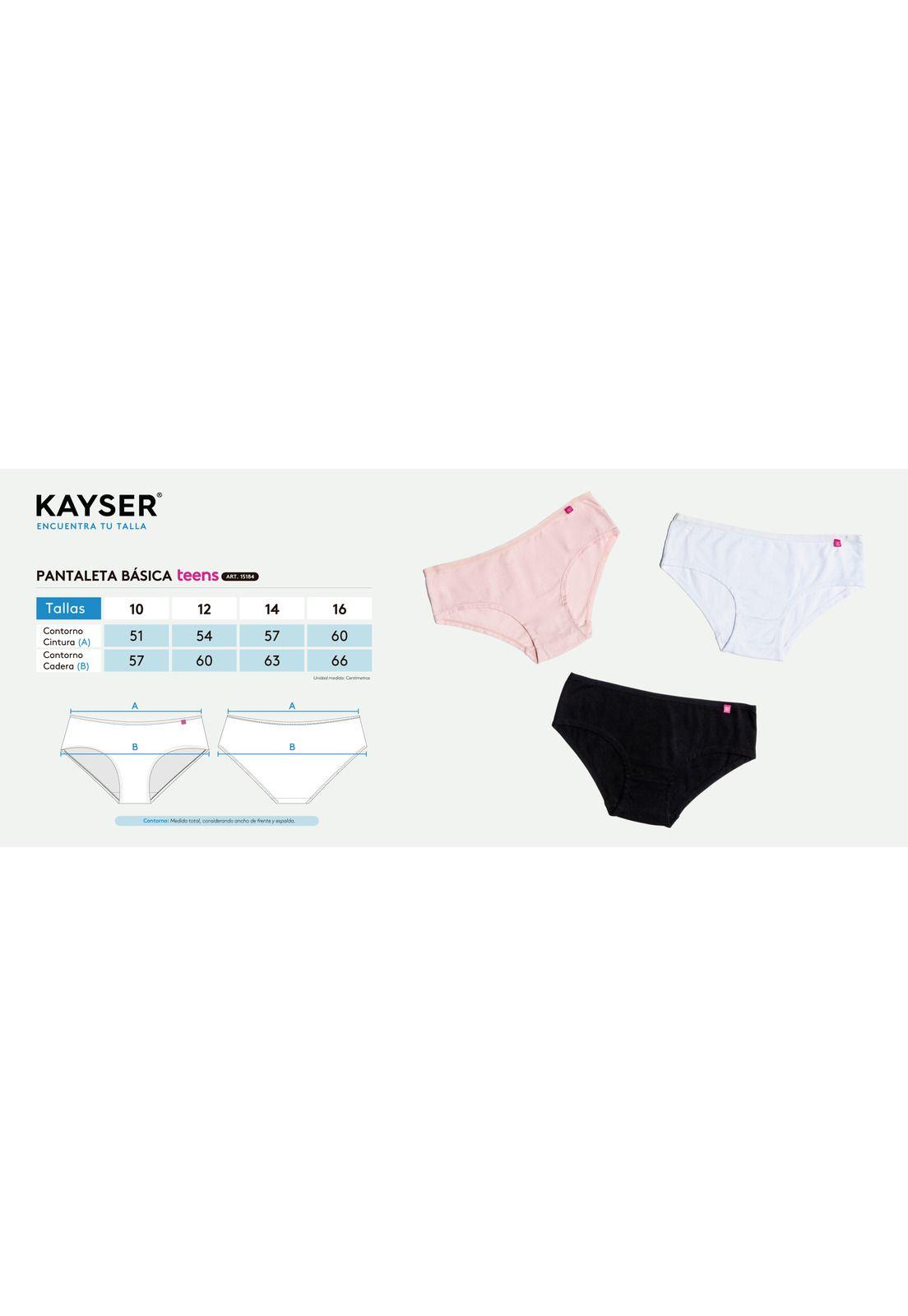 Tripack Pantaleta Juvenil Mujer Algodón Fucsia Kayser P3157000-3