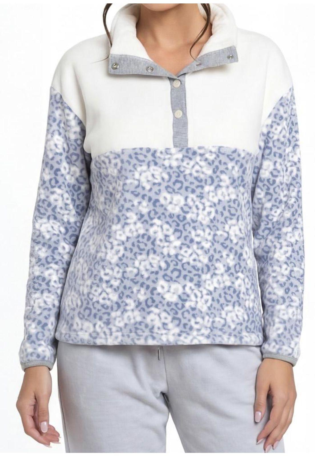 Pijama de mujer Coral Fleece 60.1621M-AZU-2