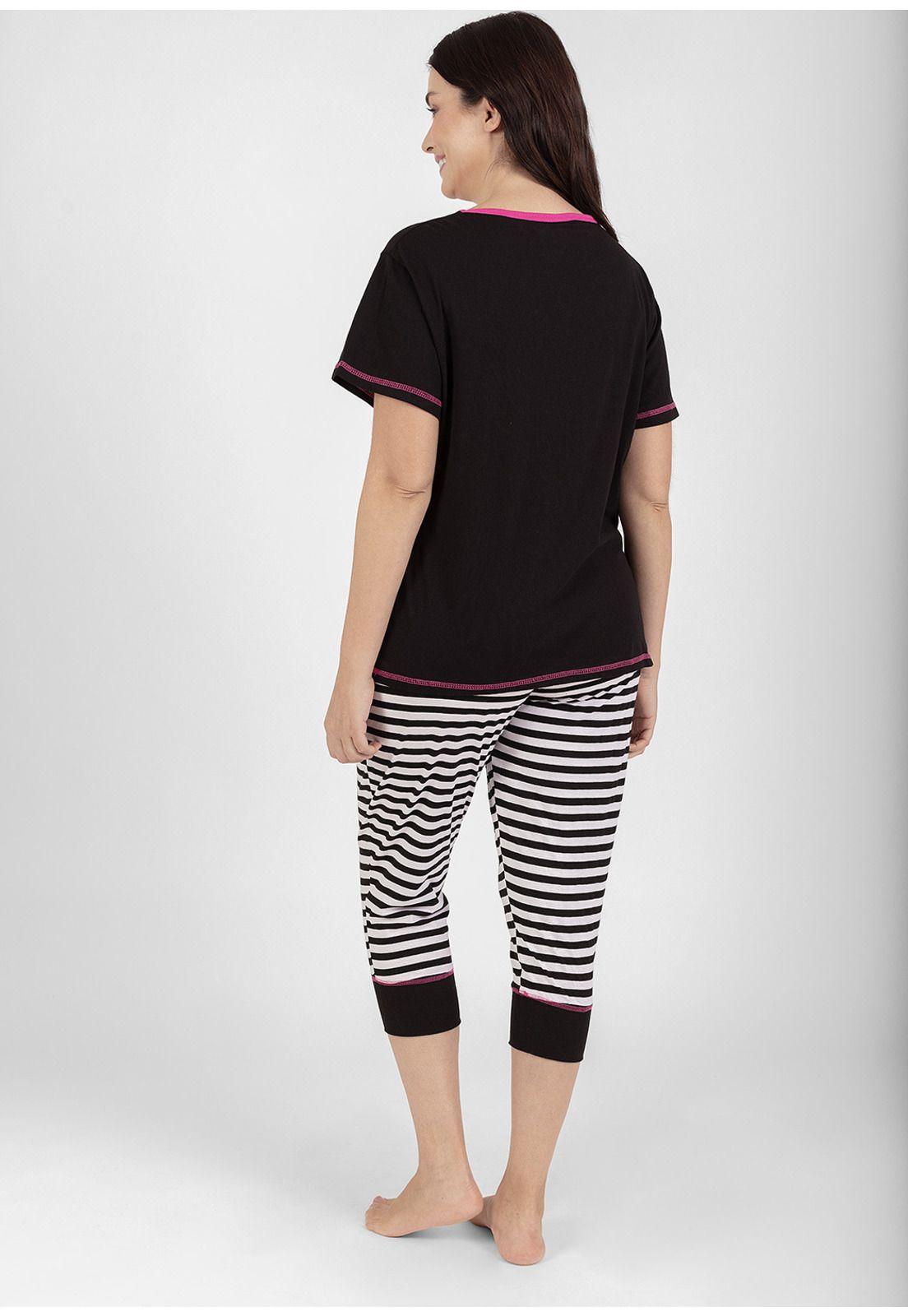 Pijama capri algodón 70.840-NEG kayser-1