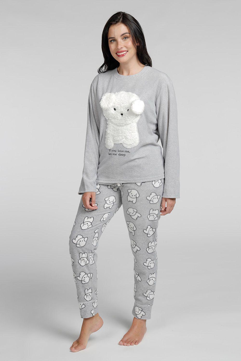 Pijama Mujer Polar KAYSER 60.1373M-GRI-0
