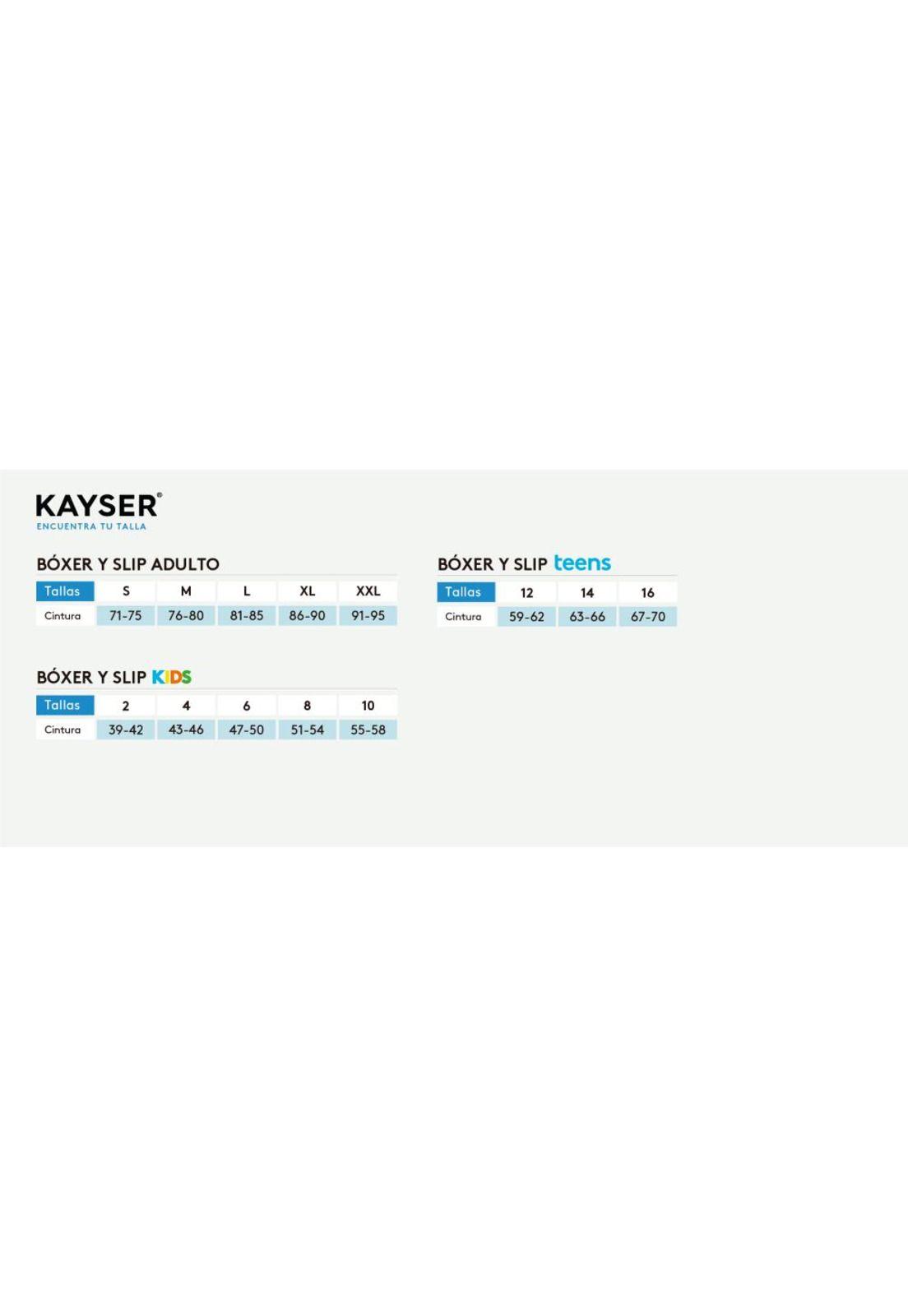 Pack 5x slip midi algodón P595041-AZU Kayser-4