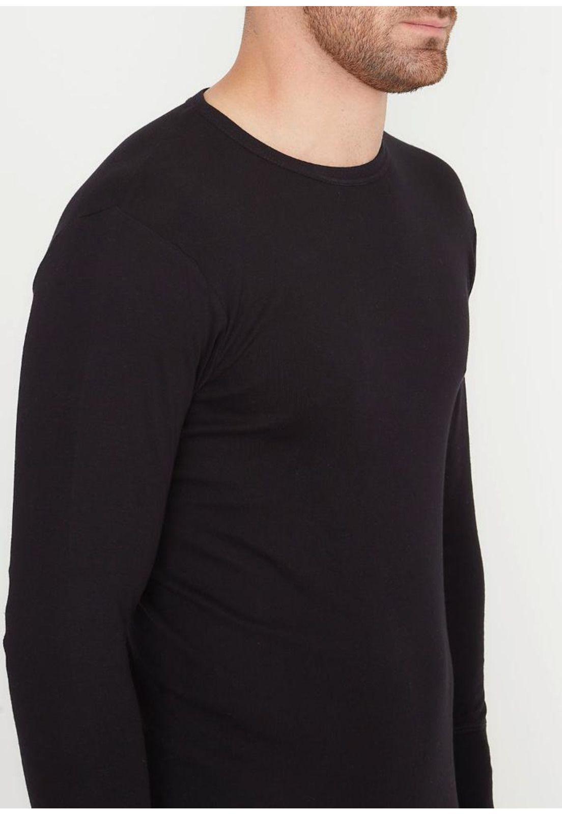CAMISETA HOMBRE MANGA LARGA 40.11-NEG ALGODÓN-2