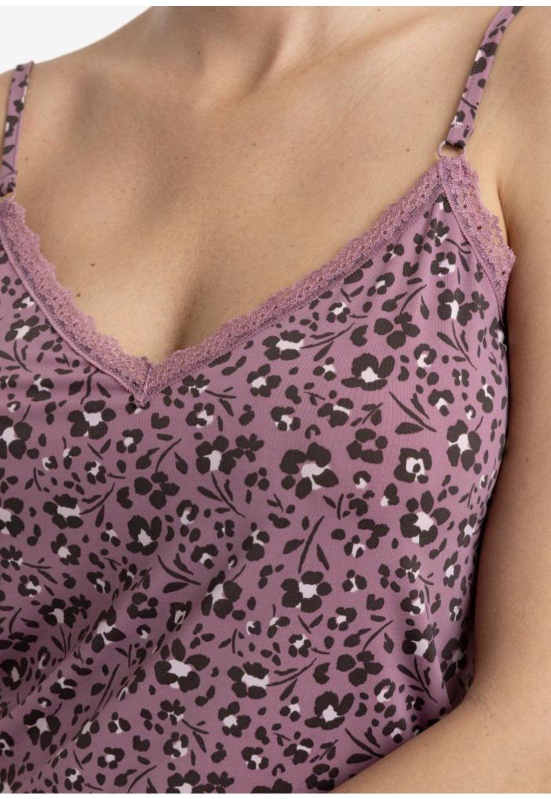 Pijama Corto Encaje  Microfibra  Mujer Kayser-2