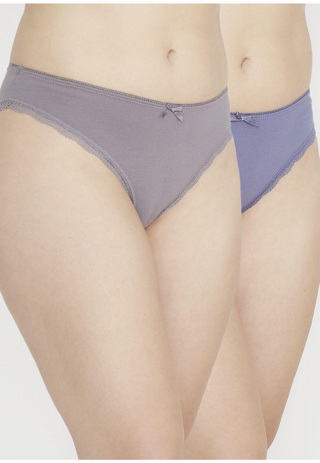 Pack 2x bikini algodón P213.12-GRI Kayser-0