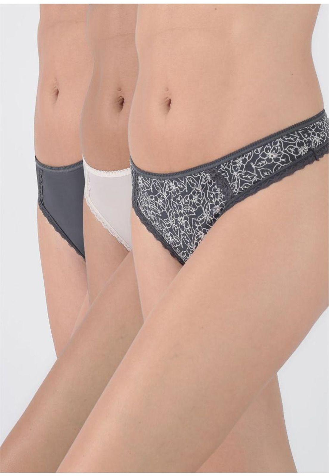 Pack 3X Colaless Microfibra P312.0016-GRI2 Kayser-0