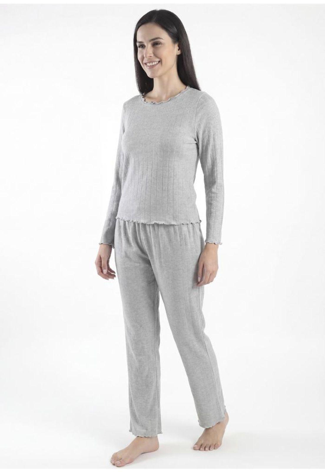 Pijama de mujer Viscosa 60.1608M-GRI-0