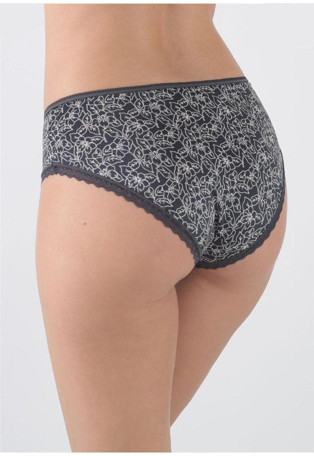 Pack 3x pantaleta microfibra P314.0015-GRI2 Kayser-2