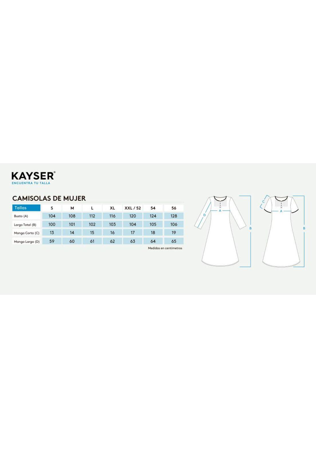 Camisón manga corta algodón KAYSER 71.1073-MOR-4