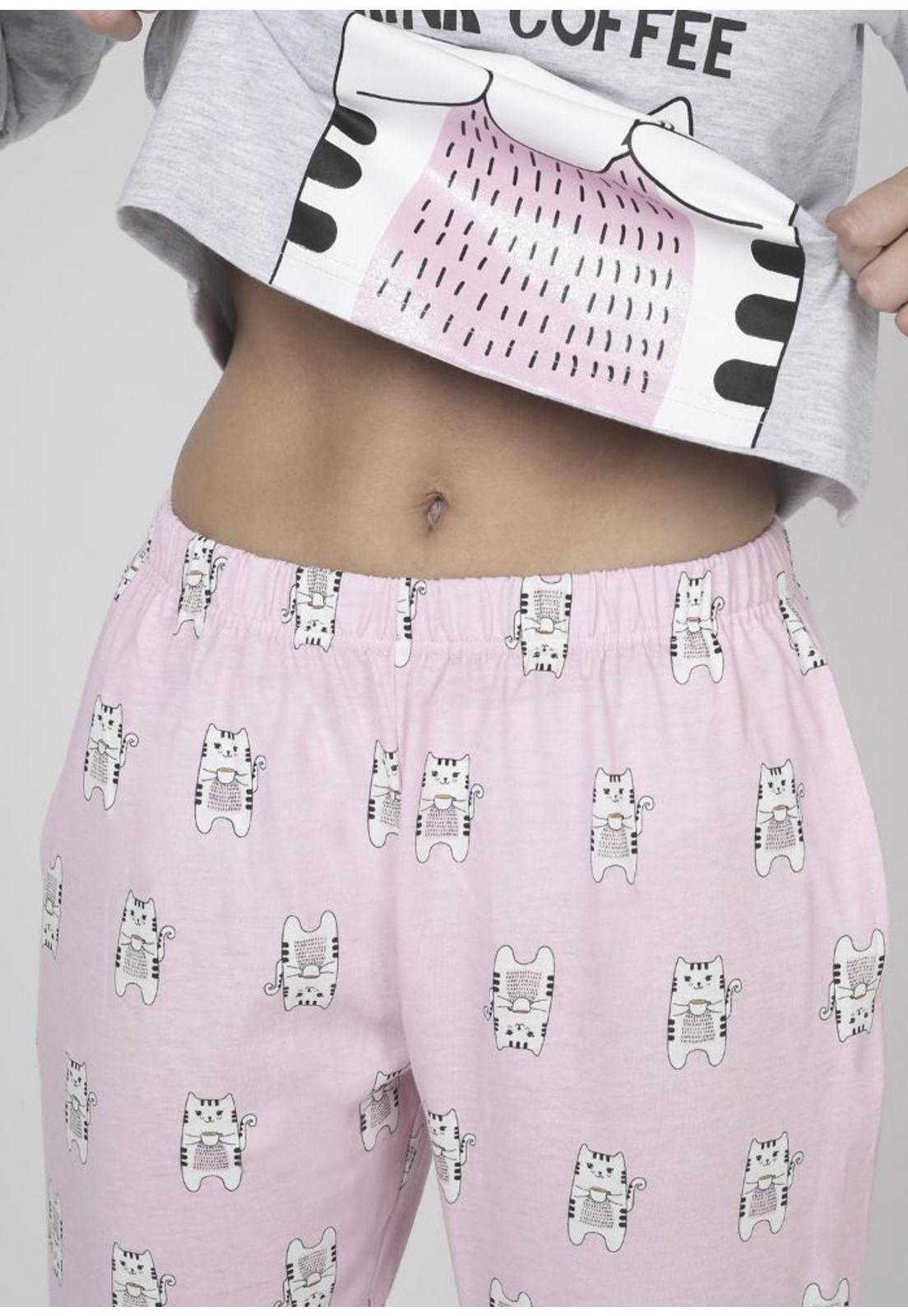 Pijama de mujer Algodón 60.1603M-GRI-3