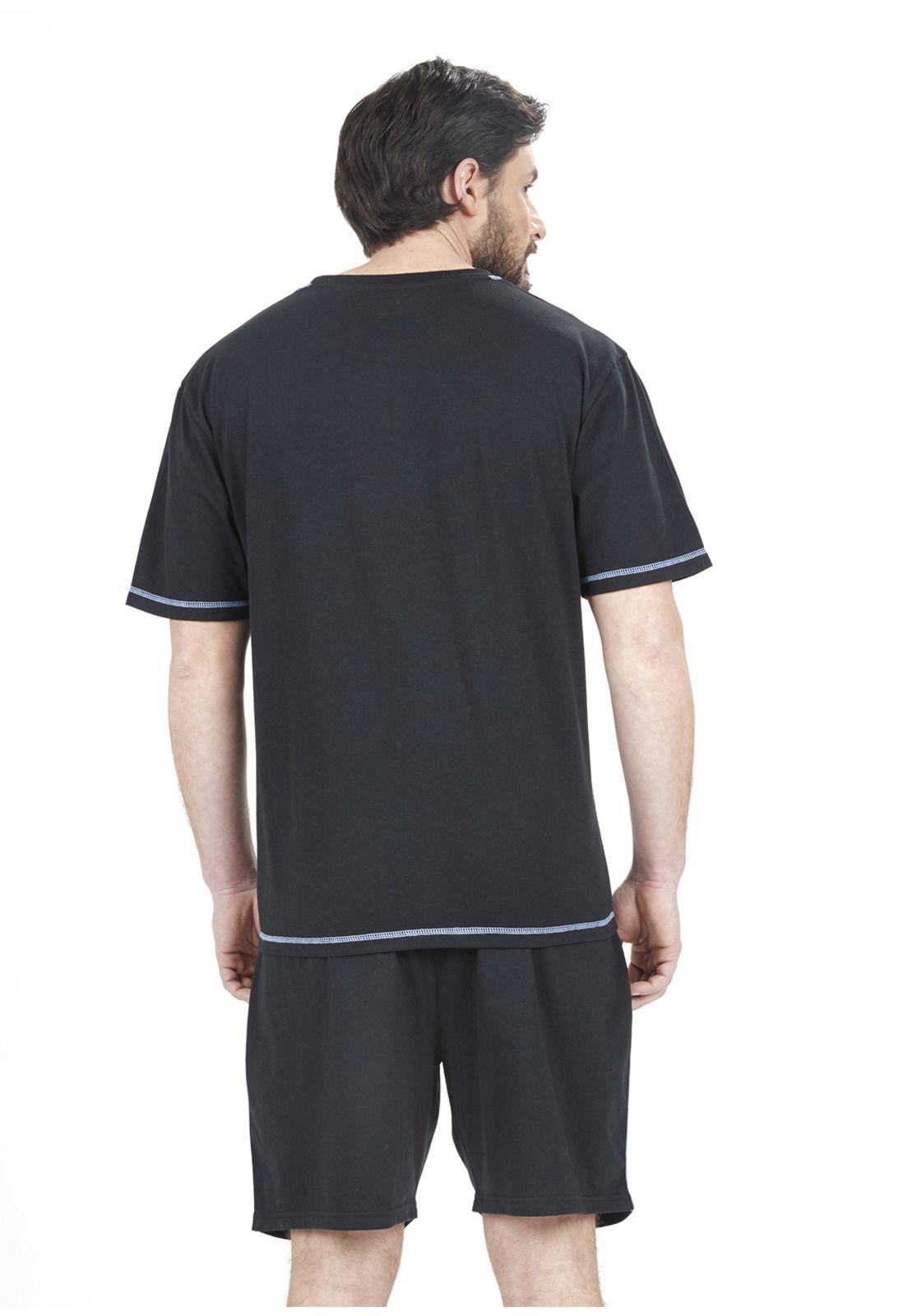 Pijama Short algodon 77.702-NEG Kayser-1