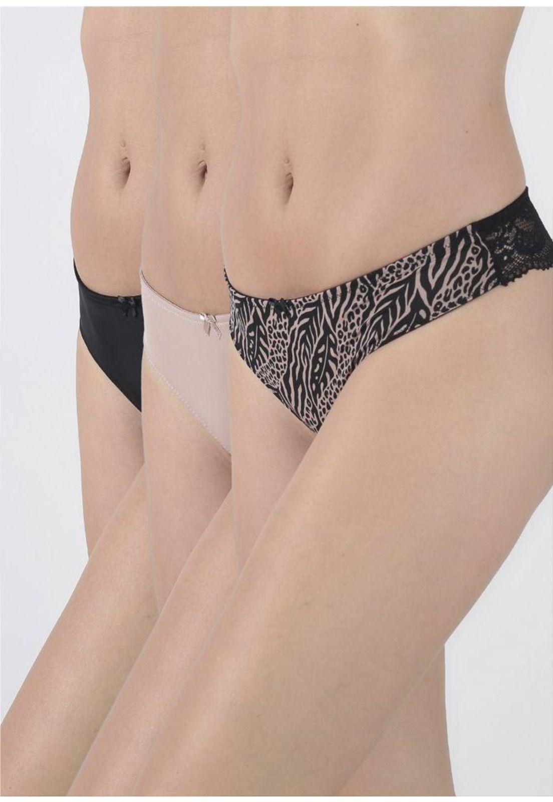 Pack 3X Colaless Microfibra P312.016-NEG10 Kayser-0