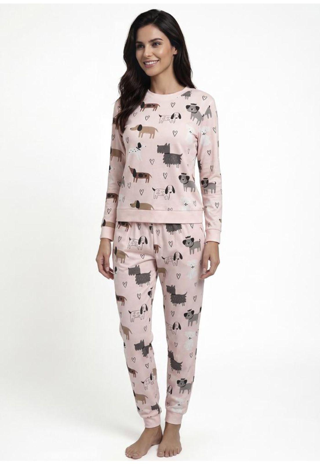 Pijama de mujer Algodón 60.1602M-ROS-0