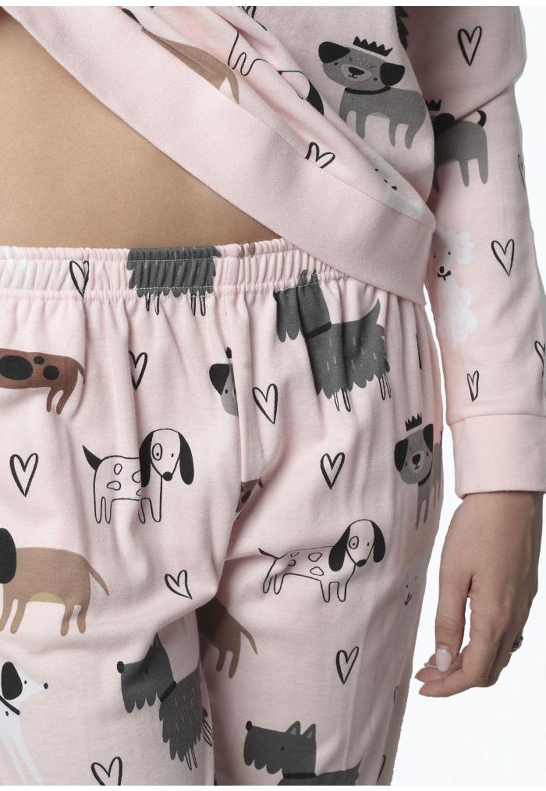 Pijama de mujer Algodón 60.1602M-ROS-3